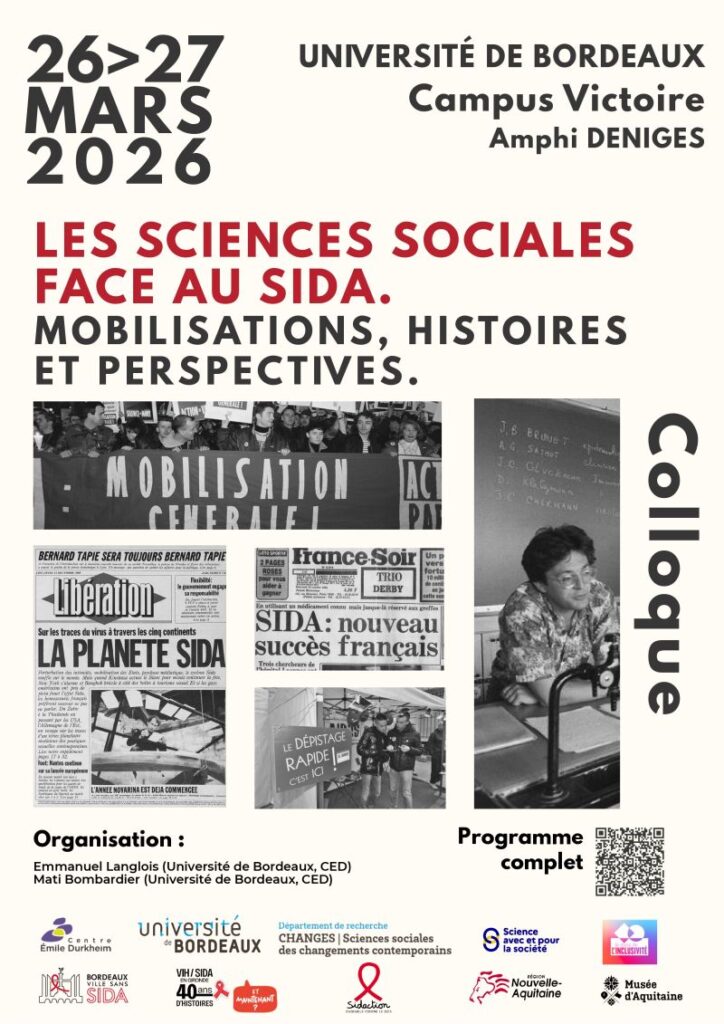Affiche du Colloque VIH et sciences sociales